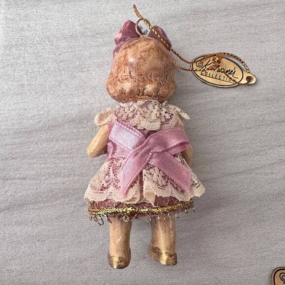 Katherine’s Collection 2002 Victorian Doll Vintage Ornament Pink Dress - Picture 2 of 5